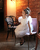sukienki komunijne Sukienka z tiulem LILY, biała 2