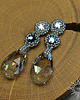 kolczyki swarovski Blue Shade, kolczyki z kryształami Swarovskiego, beading 3