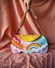 torby na ramię Skórzana kolorowa torebka zachodem słońca tęcza z recyklingu 2
