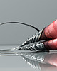 kolczyki wire wrapping Pudrowe kolczyki na alternatywny ślub 4