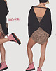 bluza bez kaptura damska Czarna Bluza z odkrytymi plecami Show'em Black 1