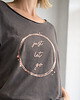 t-shirt damskie Just let go Biały Oversize 1