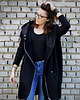 bluza z kapturem damska Oversize bluza czarna asymetryczna ogromny kaptur 4