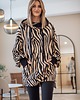 bluza z kapturem damska Bluza oversize Nina zebra 3