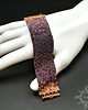 bransoletki ze szkła Purple Ombre, wyplatana bransoleta, beading 4