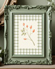 grafiki i ilustracje PLAKAT botaniczny, polne kwiaty grafika, rysunek kratka 5