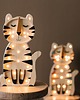 lampy do pokoju dziecka Drewniana Lampka Tygrys - Black 5