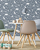 naklejki ścienne do pokoju dziecka TAPETA w rolce - FOREST ANIMALS BLUE 5