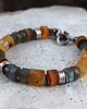 bransoletki wire wrapping bursztyn labradoryt srebrna bransoleta 4