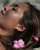 wisiory ONE EDGE LONG / satin GOLD EARRINGS 2