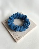 gumki do włosów 2 jedwabne gumki scrunchies Blue Silk & Brown Silk 4