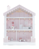 klocki i zabawki drewniane Domek dla lalek z wyposażeniem duży 9