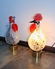 lampy stołowe Lampki Kogut i Kura Vintage Szkło Artystyczne Lata 80 4