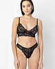 majtki damskie Wysokie stringi Black Rose 2