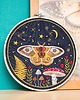 Ozdoby na ścianę Magiczna ćma na nocnym niebie - granatowy 5