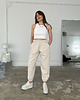 spodnie dresowe damskie Spodnie Cool light mocca melange 1