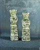 świeczniki i świece Świeczniki ceramiczne - etno rzeźby twarzowe. 8