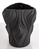 wazony Wazon porcelanowy 20,5x16,5x16,5 cm IRREGULAR czarny 2