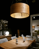 lampy wiszące Lampa wisząca LEEA - HANGING OAK  80 cm. Klosz fornir dąb. 5