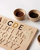 gry edukacyjne dla dzieci Drewniana zabawka edukacyjna tabliczka do nauki pisania liter 4