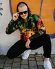 bluzy męskie Męska Bluza z kapturem DR.CROW Rasta Lion 2