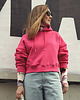 bluza z kapturem damska Bluza basic pink 2