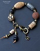 bransoletki ceramiczne Bransoletka w kolorach ziemi w stylu boho z ręcznie wypalanej ceramiki handmade 5