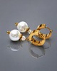 kolczyki pozłacane Kolczyki pozłacane Pearls [white] perły vol. 26 1