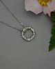 wisiory Wisiorek koło kółko wire wrapping naszyjnik 3