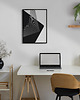 plakaty Czarno-biały plakat do salonu, minimalistyczny, nowoczesny, abstrakcyjny. 3