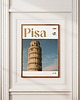 plakaty Minimalistyczny plakat Piza Włochy 4