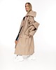 płaszcze damskie Parka Longline Collar Vest Oversize mocca 4