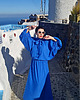 sukienki maxi damskie New SUKIENKA Blu santorini 2