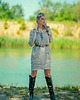 sukienki midi damskie Sukienka lniana z wielkim kapturem ,boho, na plaże 2
