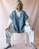 swetry damskie  100% Merino sweter kamizelka na drutach 1
