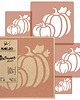 tapety i naklejki ścienne Szablon malarski halloween (5 szt.) // DYNIA 1