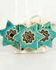 ozdoby choinkowe Turkusowe gwiazdki choinkowe - ozdoby ceramiczne 2