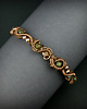 bransoletki wire wrapping Bransoleta mankietowa z zielonym turmalinem 3