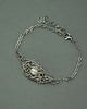 bransoletki wire wrapping Bransoletka z perłą, wire wrapping perła 1