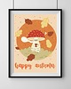 grafiki i ilustracje Plakat Mushroom 4