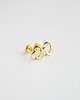 kolczyki złote Kolczyki złote 16k Gold Plated Pretzel Shaped Studs 3