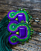 kolczyki soutache Etniczne  kolczyki soutache z chwostami 4