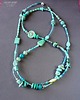 korale Długi naszyjnik Boho z turkusem i bali oryginalny prezent handmade 6