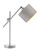 lampy stołowe Regulowana lampa stołowa do salonu z welurowym kloszem MALI VELUR 6