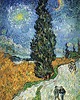 magnesy Droga z cyprysem. Vincent Van Gogh - magnes 1
