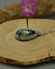 wisiory Wisiorek kolorowy labradoryt wire wrapping 4