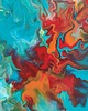 obrazy LEKKOŚĆ 45x65 cm Akryl na płótnie Abstrakcja do salonu 6