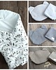 kocyki, kołderki, pościel dla dzieci Bawełniany kocyk z wypełnieniem - pościel 75 x 60 + poduszka (maki) 4