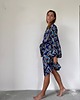 szlafroki damskie Szlafrok narzutka kimono w paski 3