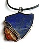 wisiory Bursztyn i lapis lazuli - wisiorek 1